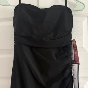 Elegant Black Strapless Dress